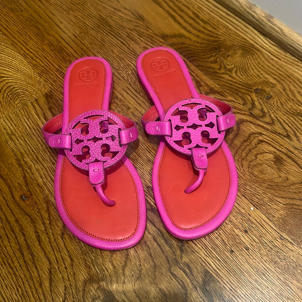 Pink Tory Burch Miller Sandals